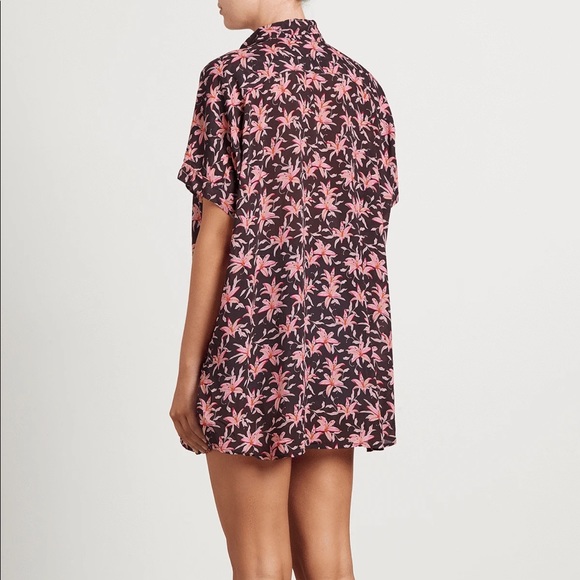 Mombasa Acacia Button Up Collared shirt in Madonna Color - Picture 3 of 6